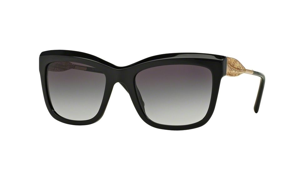 Burberry BE4207F Progressive Prescription Sunglasses BE4207F-30018G-56 - Lens Diameter 56 mm, Frame Color Black
