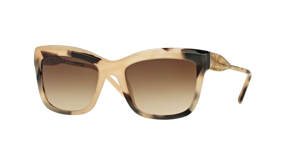 Burberry BE4207F Progressive Prescription Sunglasses BE4207F-350113-56 - Lens Diameter 56 mm, Frame Color Light Horn