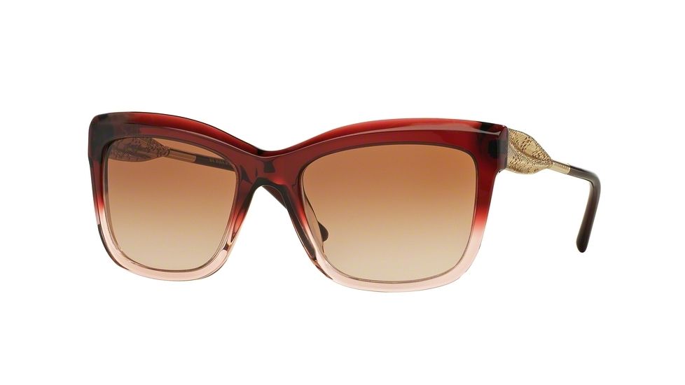Burberry BE4207F Progressive Prescription Sunglasses BE4207F-355313-56 - Lens Diameter 56 mm, Frame Color Bordeaux Gradient Pink
