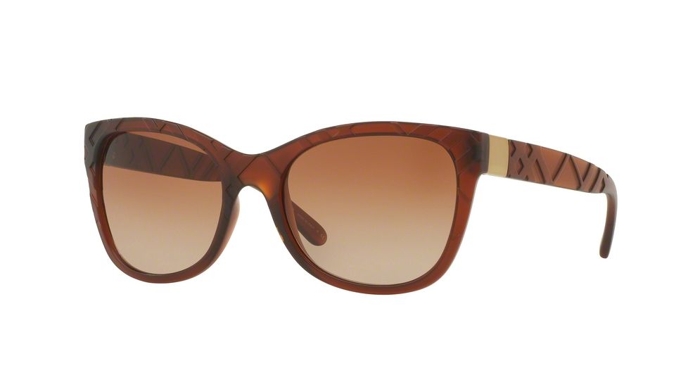 Burberry BE4219 Progressive Prescription Sunglasses BE4219-358313-56 - Lens Diameter 56 mm, Frame Color Matte Brown