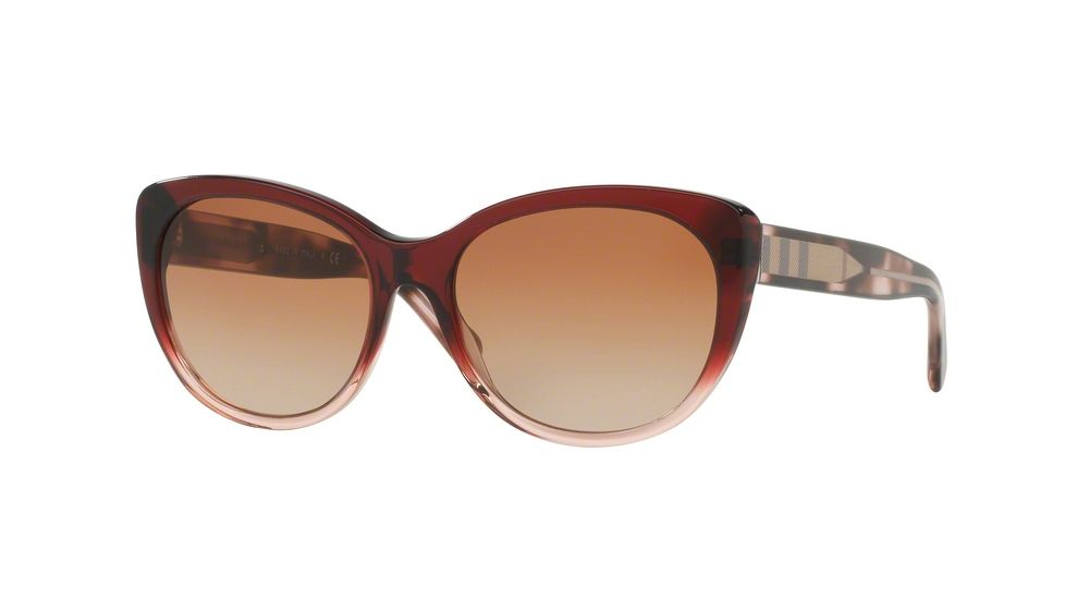 Burberry BE4224 Bifocal Prescription Sunglasses BE4224-355313-56 - Lens Diameter 56 mm, Frame Color Bordeaux Gradient Pink