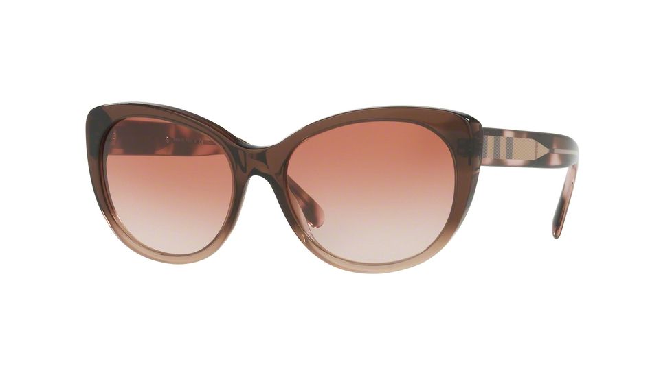 Burberry BE4224 Bifocal Prescription Sunglasses BE4224-359713-56 - Lens Diameter 56 mm, Frame Color Brown Gradient Pink