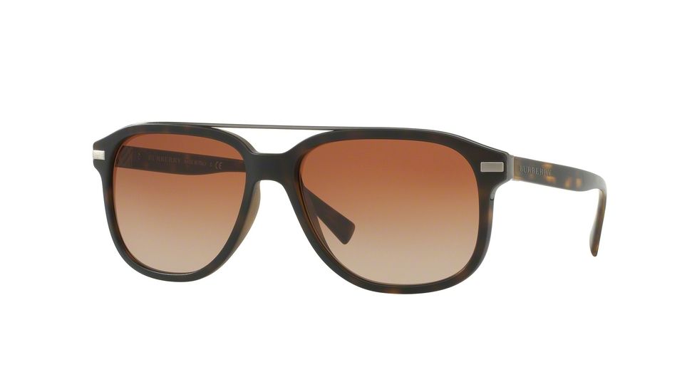 Burberry BE4233 Progressive Prescription Sunglasses BE4233-353613-57 - Lens Diameter 57 mm, Frame Color Matte Dark Havana
