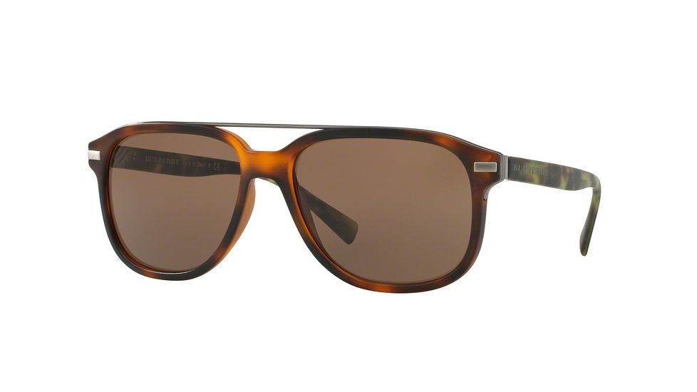 Burberry BE4233 Progressive Prescription Sunglasses BE4233-362273-57 - Lens Diameter 57 mm, Frame Color Matte Light Havana