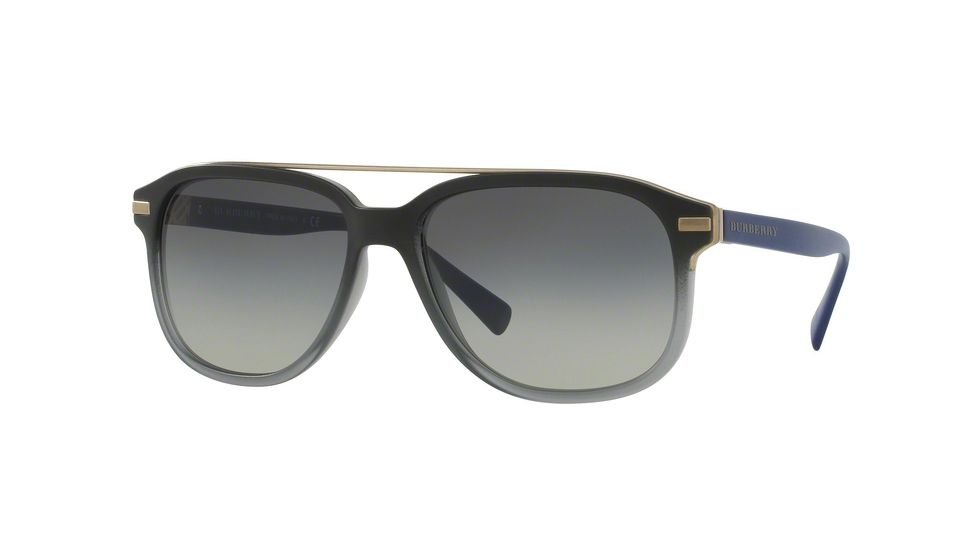 Burberry BE4233 Progressive Prescription Sunglasses BE4233-363011-57 - Lens Diameter 57 mm, Frame Color Black Gradient Matte