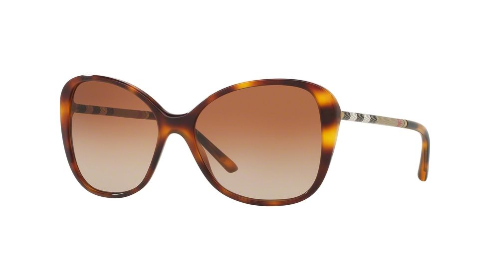Burberry BE4235Q Progressive Prescription Sunglasses BE4235Q-331613-57 - Lens Diameter 57 mm, Frame Color Light Havana