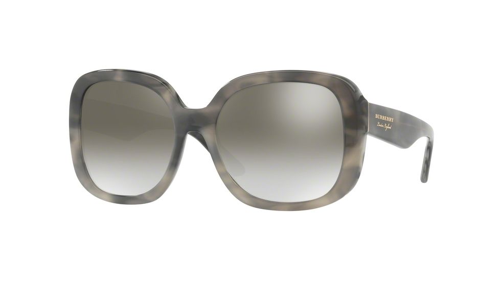 Burberry BE4259F Progressive Prescription Sunglasses BE4259F-36586I-56 - Lens Diameter 56 mm, Frame Color Striped Grey