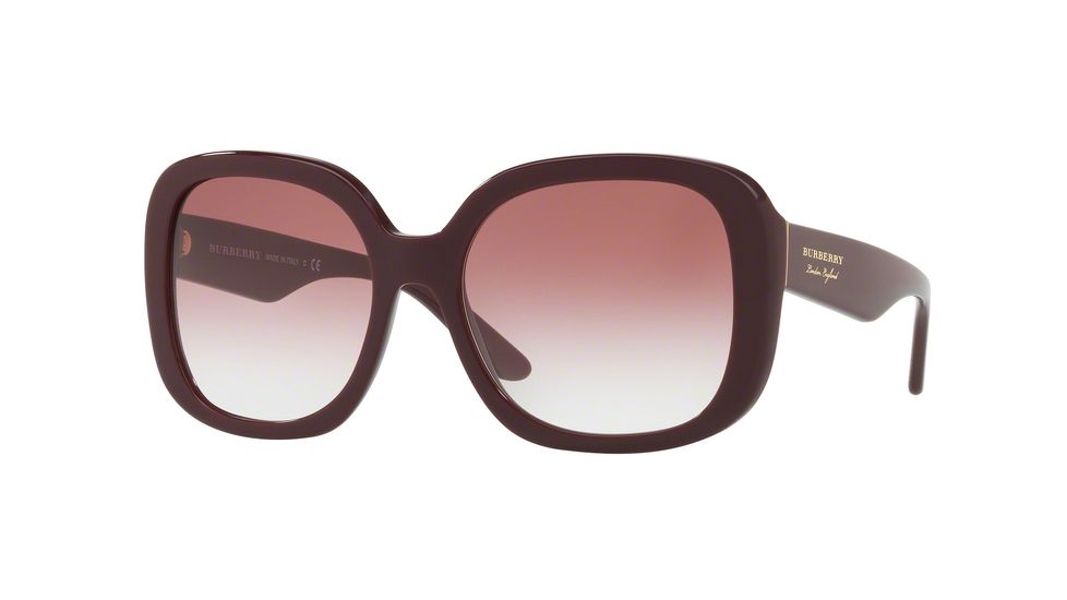 Burberry BE4259F Progressive Prescription Sunglasses BE4259F-36878D-56 - Lens Diameter 56 mm, Frame Color Bordeaux