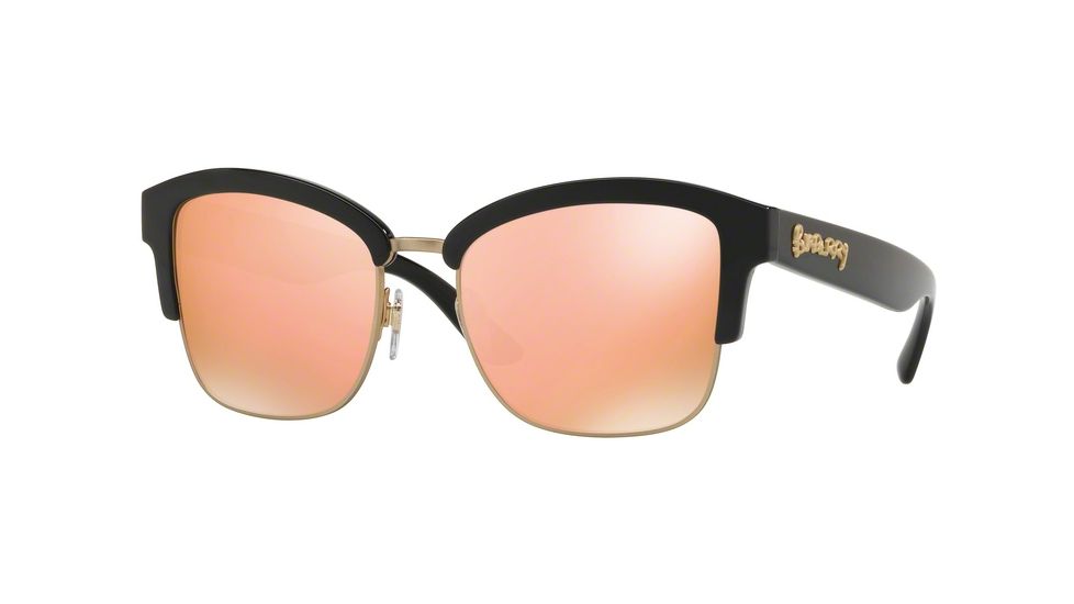 Burberry BE4265 Progressive Prescription Sunglasses BE4265-30017J-54 - Lens Diameter 54 mm, Frame Color Black/matte Gold