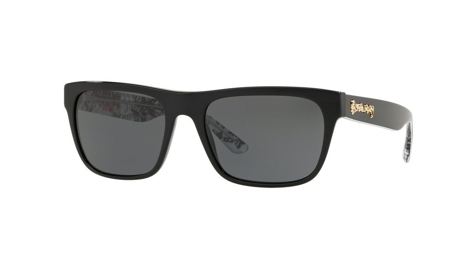 Burberry BE4268 Bifocal Prescription Sunglasses BE4268-371587-56 - Lens Diameter 56 mm, Frame Color Black