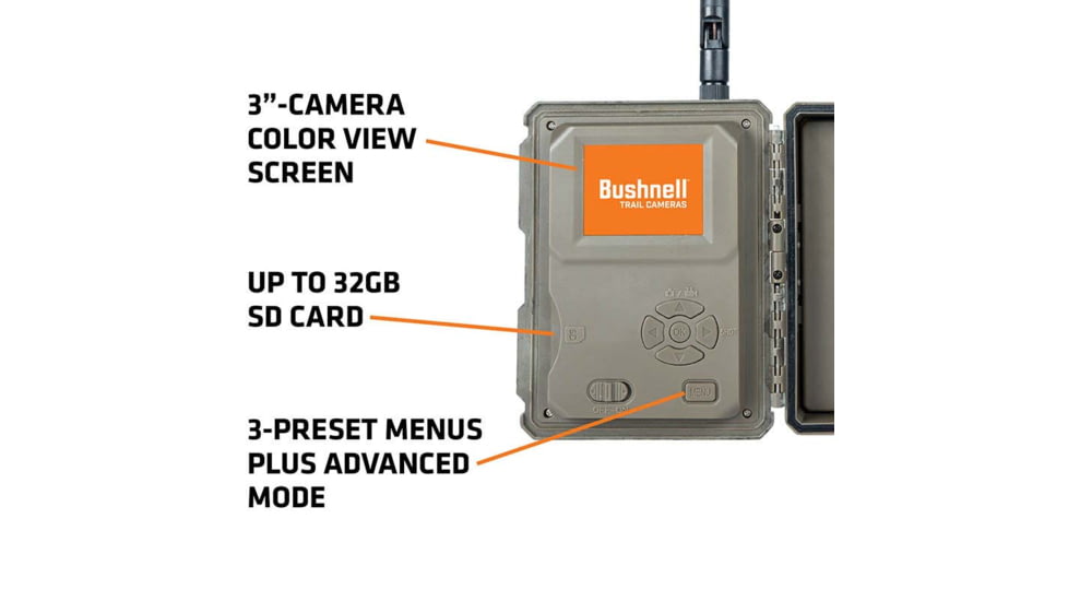 Bushnell CelluCore 30mp AT&amp;T No Glow Treebark Trail Cam, Camo, Box, 119902A