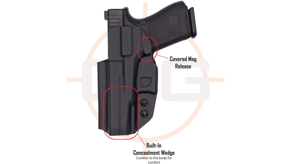C&amp;G Holsters Covert IWB Holsters, H&amp;K VP9sk, Right Hand, Black, 1458-100