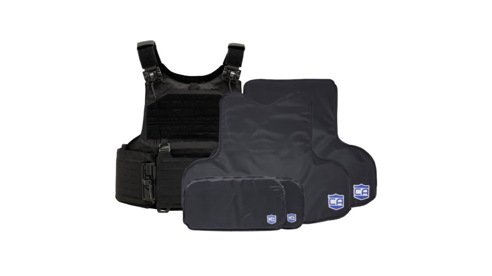 Caliber Armor CaliberX Soft IIIA/HG2 M.O.D. Complete Plate Carrier Package - w/ Side Armor Panels