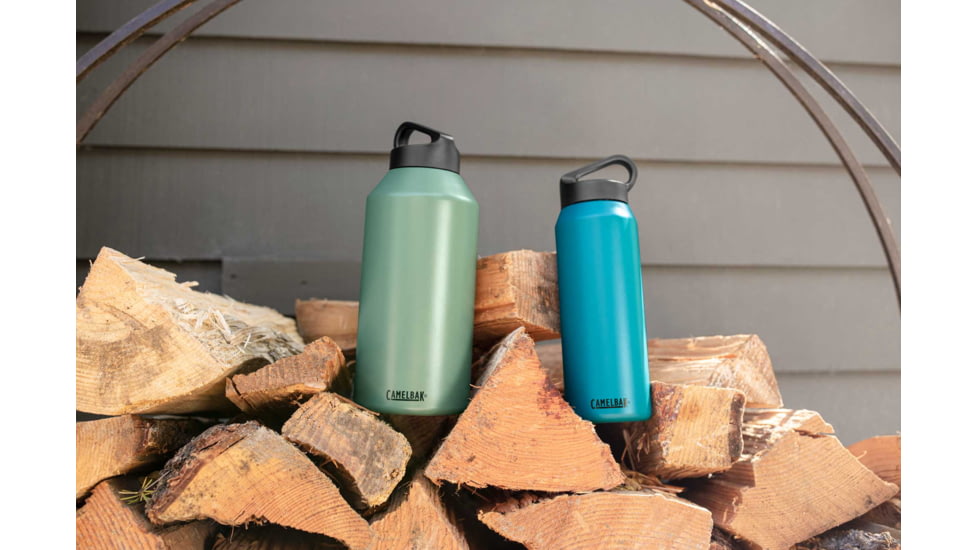CamelBak Carry Cap Bottle, Insulated Stainless Steel, 20 oz, Black, 20oz, 2367001060