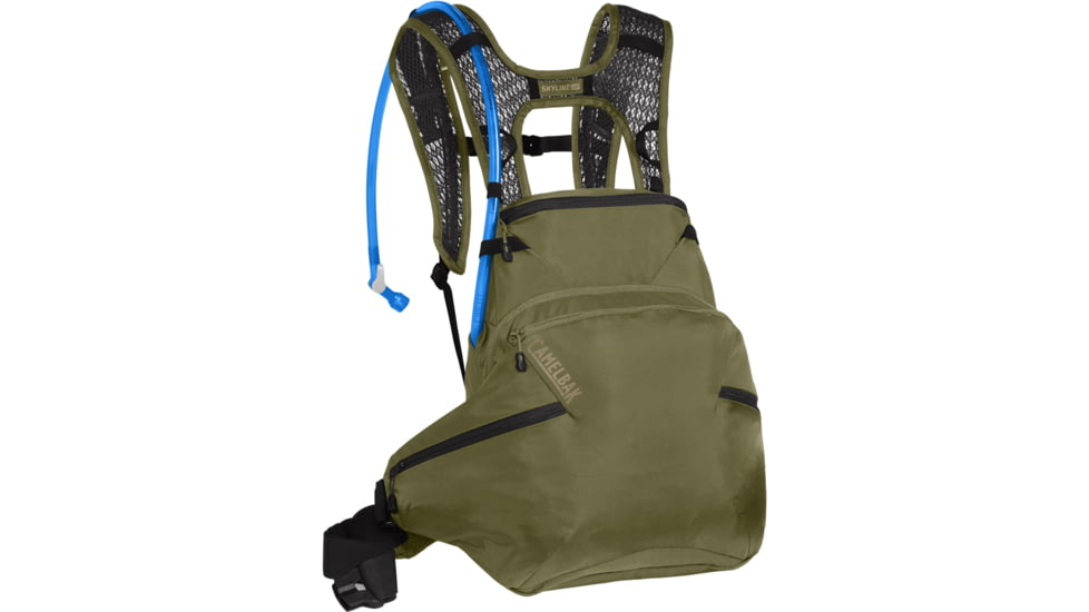 CamelBak Skyline Lr 10 Hydration Pack, 100 oz, Burnt Olive/Kelp, 100oz, 2188301000