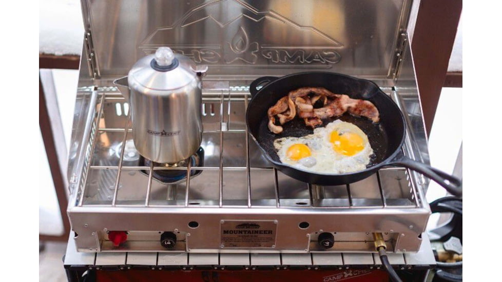 Camp Chef Mountaineer Aluminum Cooking System, Silver, MS40AX