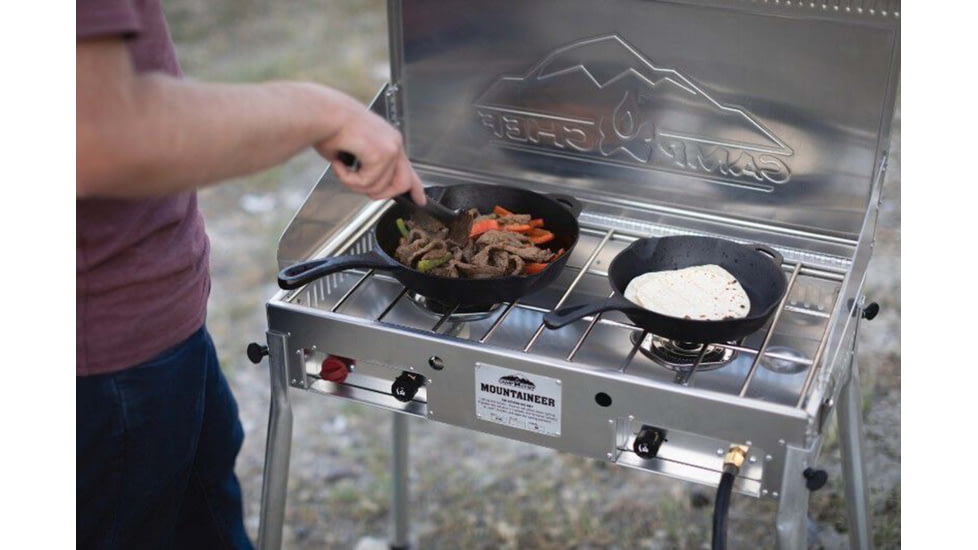 Camp Chef Mountaineer Aluminum Cooking System, Silver, MS40AX