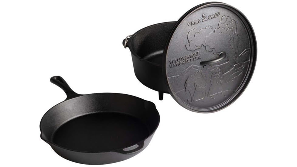 Camp Chef National Parks Cast Iron Set, Black, CBOX100