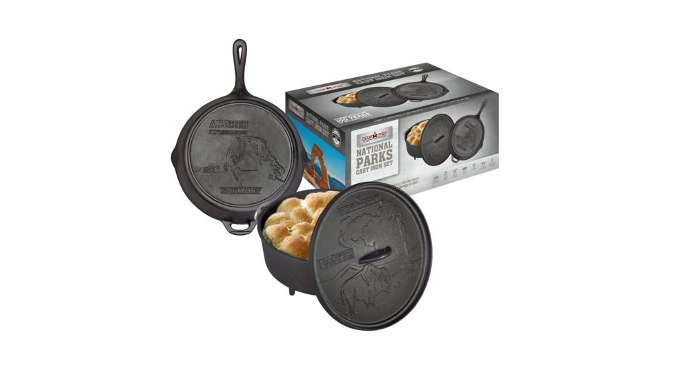 Camp Chef National Parks Cast Iron Set, Black CBOX100