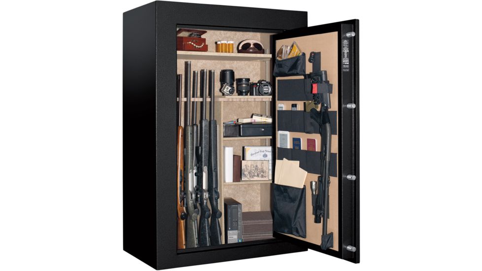 Cannon Safe Scout S33 48 Gun Electronic Safe, 59x40x24in - Hammertone Black/Chrome S33-H1TEC-13