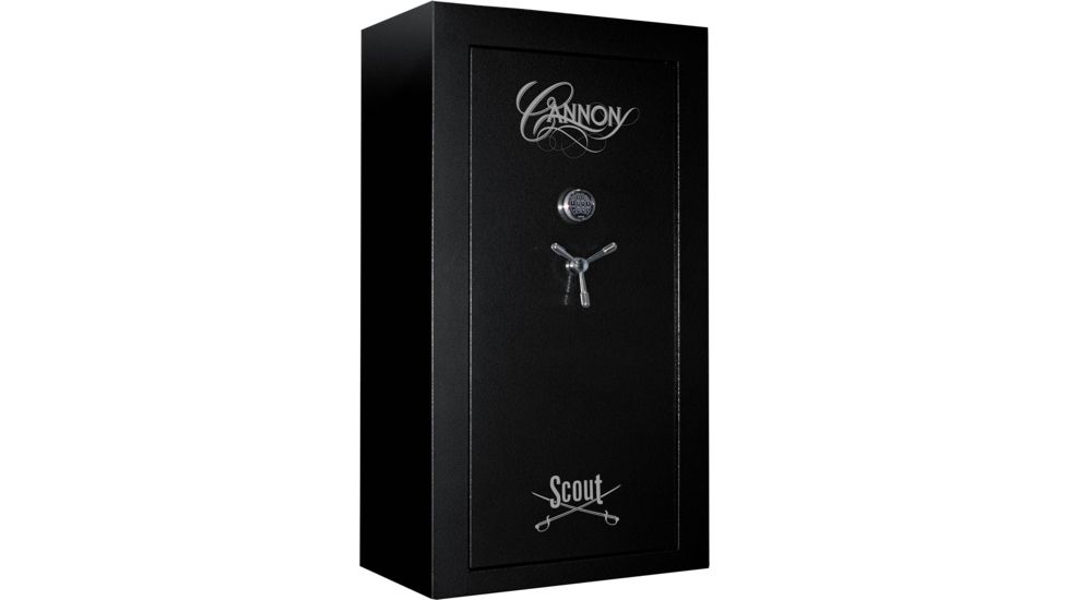 Cannon Safe Scout S45 48 Gun Electronic Safe, 72x40x24in - Hammertone Black/Chrome S45-H1TEC-13