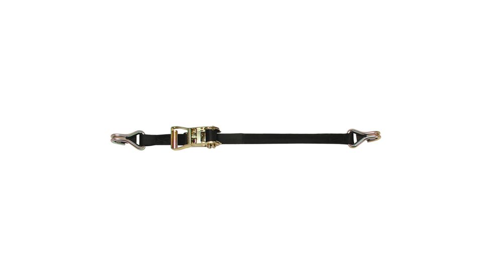 CargoBuckle Ratchet Strap Tie-Down w/Double J-Hooks &amp; Keeper - 1" x 12' 66851