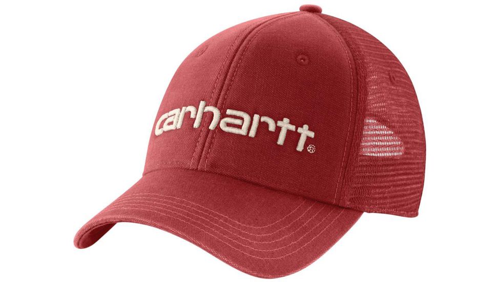 Carhartt Canvas Mesh-Back Cap - Womens, Dark Barn Red, One Size, 104342-DBD-OFA