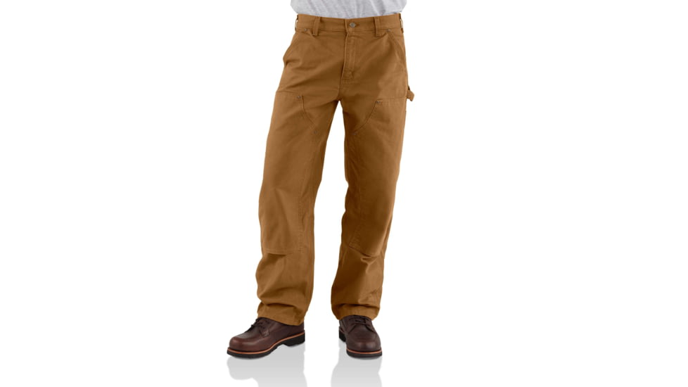 Carhartt Washed-Duck Double-Front Work Dungaree - Men's, Carhartt Brown, 34-28, B136-BRN-34-28
