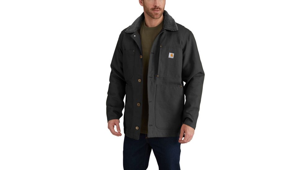 Carhartt Full Swing Chore Coat for Mens, Black, Large/Regular 102707-001-REG-L