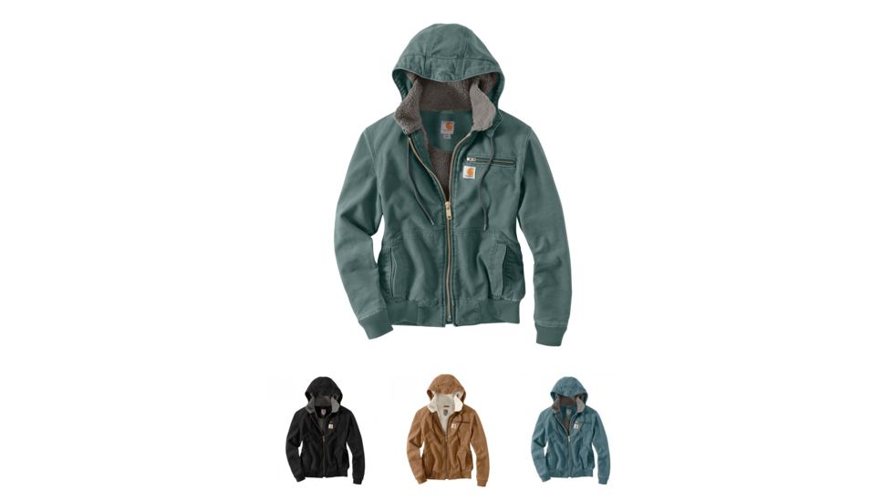 Carhartt Wildwood Jacket - Women's, Balsam Green, Black, Carhartt Brown, Sea Glass