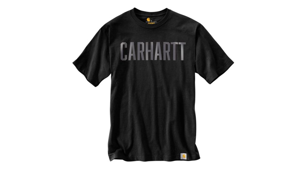 Carhartt Workwear Graphic Block Logo Short Sleeve T-shirt - Mens, Black, XL-REG 103177-001-REG-XL