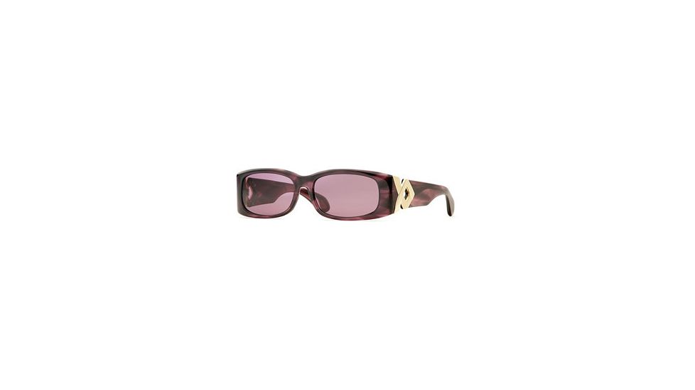 Carmen Marc Valvo CM Hepburn SECM HEPB06 Single Vision Prescription Sunglasses SECM HEPB065525 PU - Frame Color: Violet, Lens Diameter: 55 mm