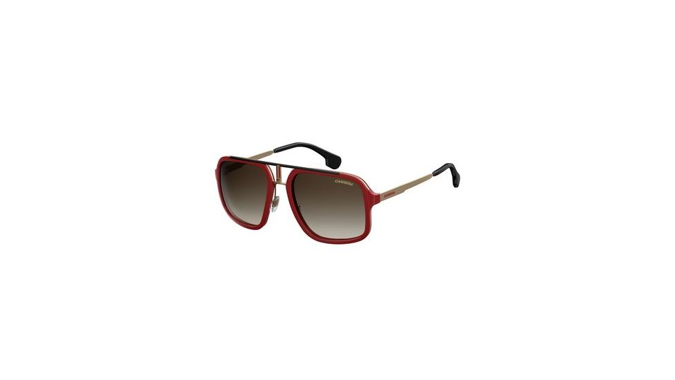 Carrera 1004/S Progressive Prescription Sunglasses CA1004S-0AU2-HA-5720 - Frame Color Red / Gold, Lens Diameter 57 mm