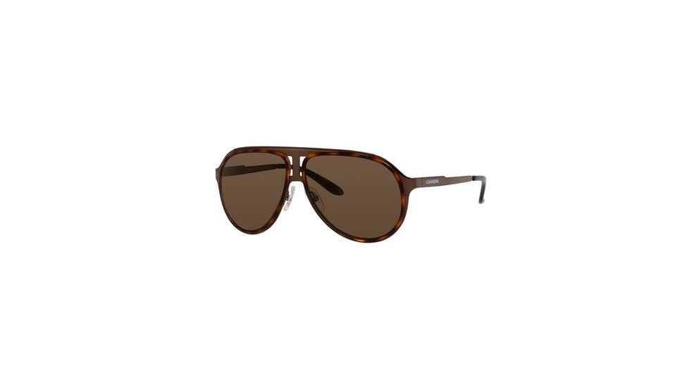 Carrera 100/S Single Vision Prescription Sunglasses CA100S-0HKY-EJ-6112 - Lens Diameter 61 mm, Frame Color Brown Havana Bw