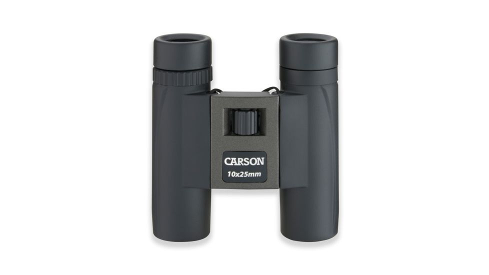 Carson 10x25mm Compact Binoculars, Silver/Black TM-025
