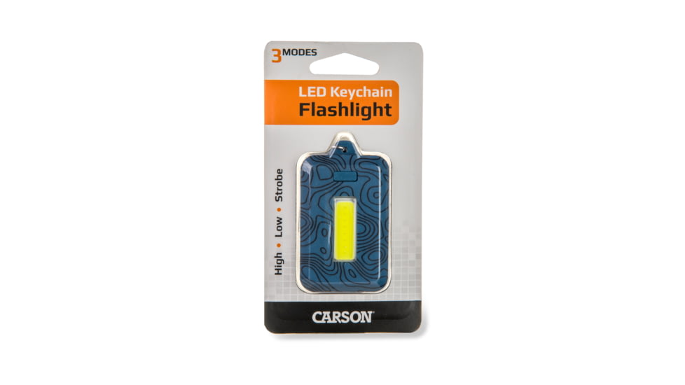 Carson Keychain Flashlight, Blue, 1.4 in x 0.5 in x 2.4 in, KL-10BU