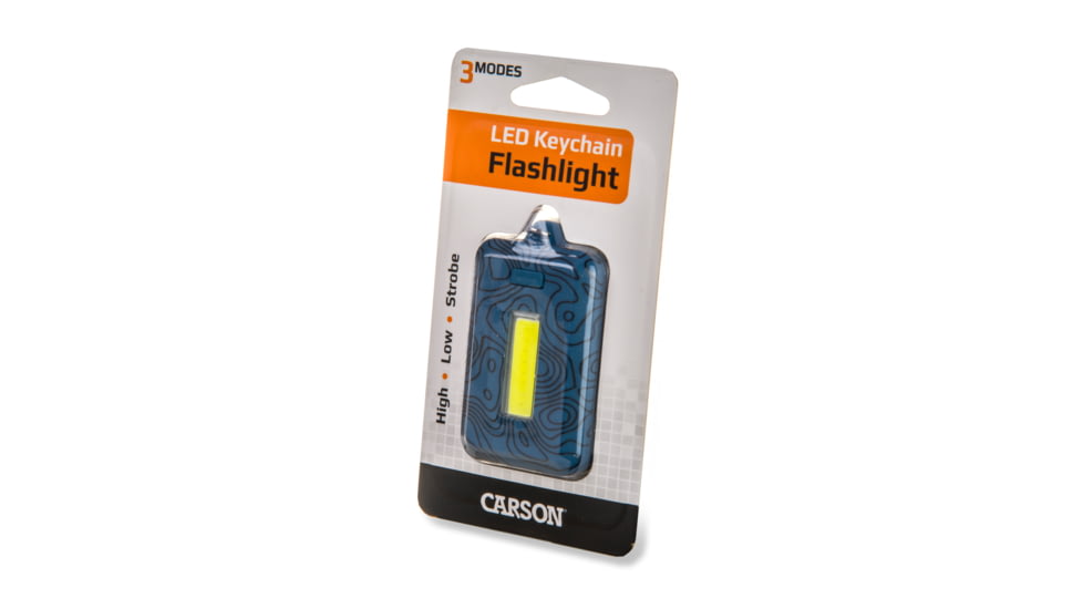 Carson Keychain Flashlight, Blue, 1.4 in x 0.5 in x 2.4 in, KL-10BU