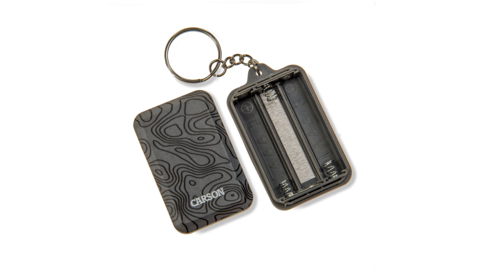 Carson Keychain Flashlight, Grey, 1.4 in x 0.5 in x 2.4 in, KL-10GY