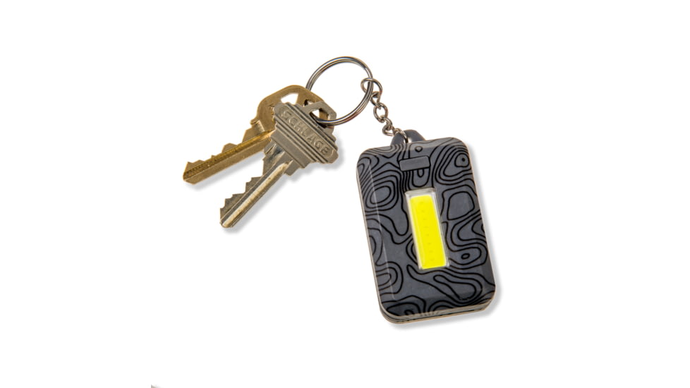 Carson Keychain Flashlight, Grey, 1.4 in x 0.5 in x 2.4 in, KL-10GY