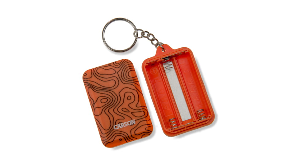 Carson Keychain Flashlight, Orange, 1.4 in x 0.5 in x 2.4 in, KL-10OR