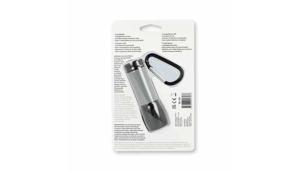 Carson LED Sight Pro low-light LED Flashlight, Gray, SL-55