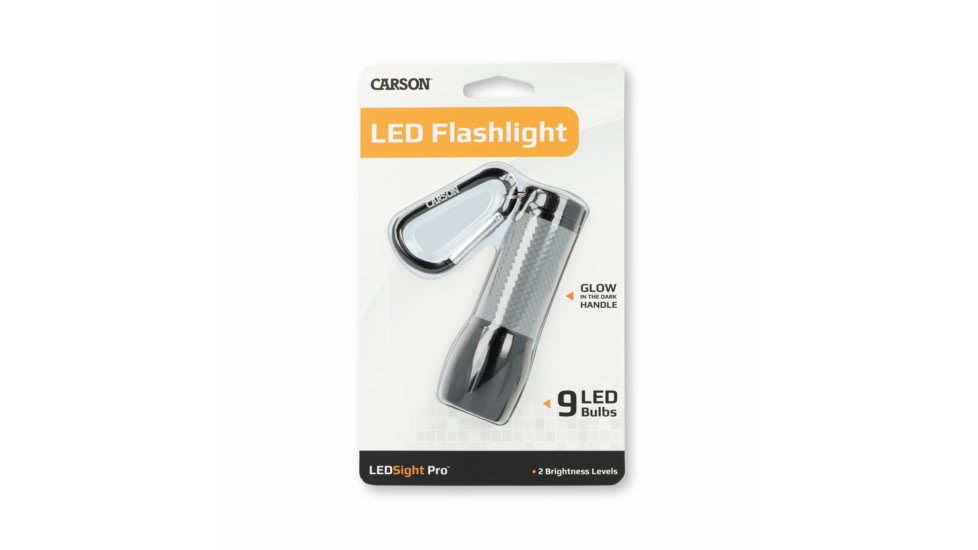 Carson LED Sight Pro low-light LED Flashlight, Gray, SL-55