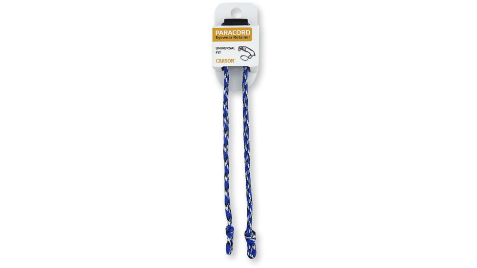 Carson Optical Paracord Eyewear Retainers, Blue/Black/White, EX-50BUB