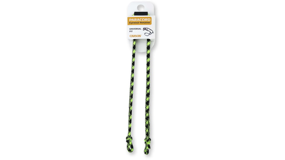 Carson Optical Paracord Eyewear Retainers, Green/Black, EX-50GRB
