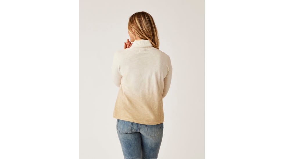 Carve Designs Bodie Funnel Neck - Womens, Lt. Khaki Ombre, Extra Small, TKRB76-244-XS