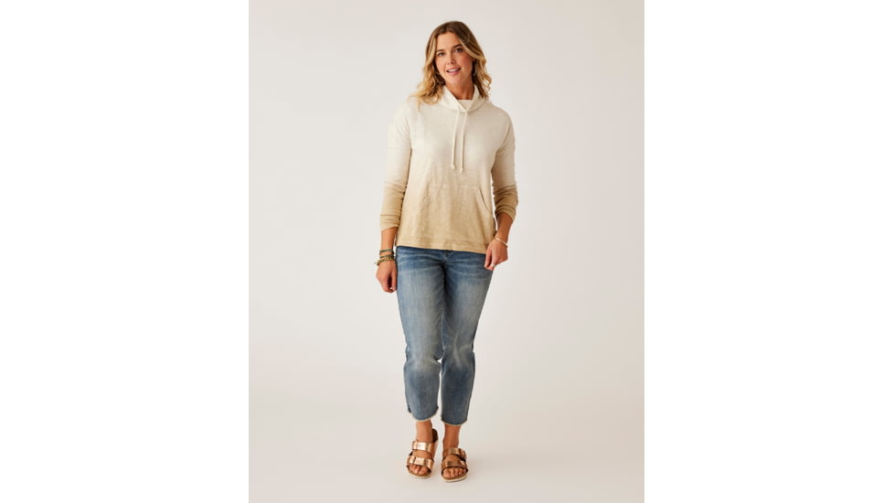 Carve Designs Bodie Funnel Neck - Womens, Lt. Khaki Ombre, Extra Small, TKRB76-244-XS