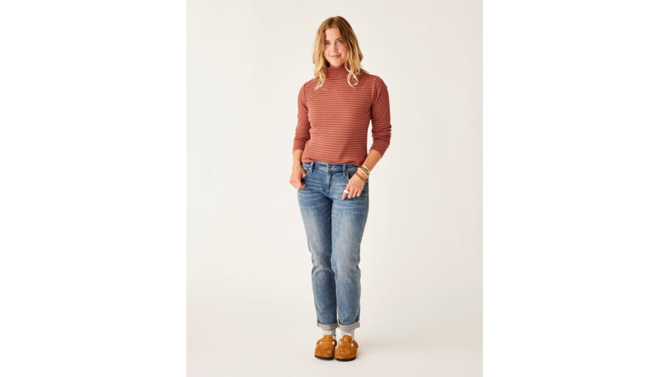 Carve Designs Denise Turtleneck - Womens, Penny Mini Breton, Extra Small, TKAR45-916-XS