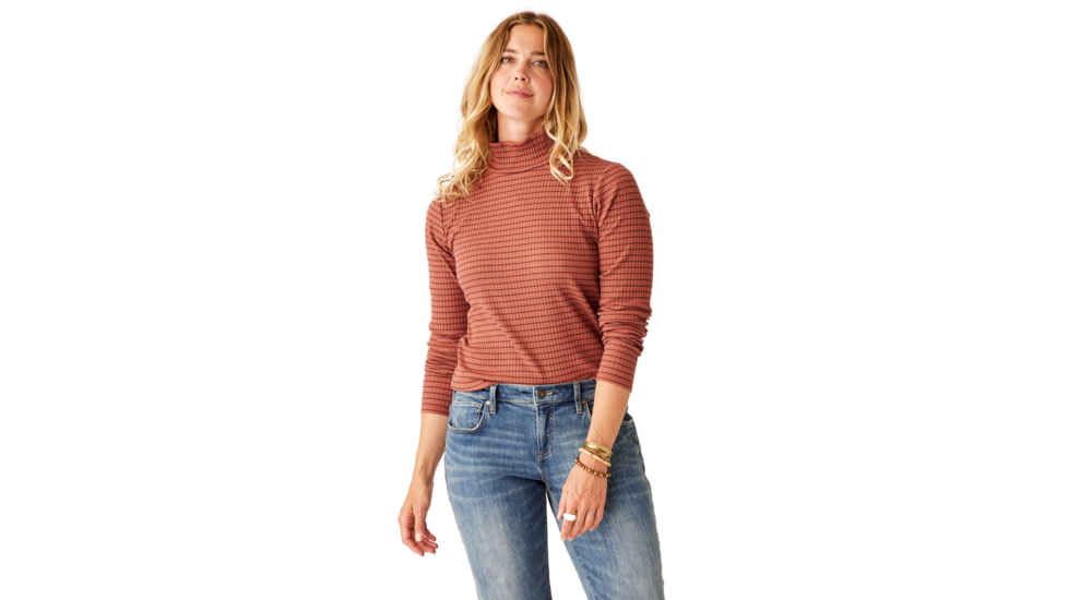 Carve Designs Denise Turtleneck - Womens, Penny Mini Breton, Extra Small, TKAR45-916-XS