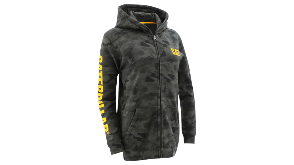 Caterpillar Banner Full Zip Hoodie - Women's, Small, Night Camo, 1050005-11790-S