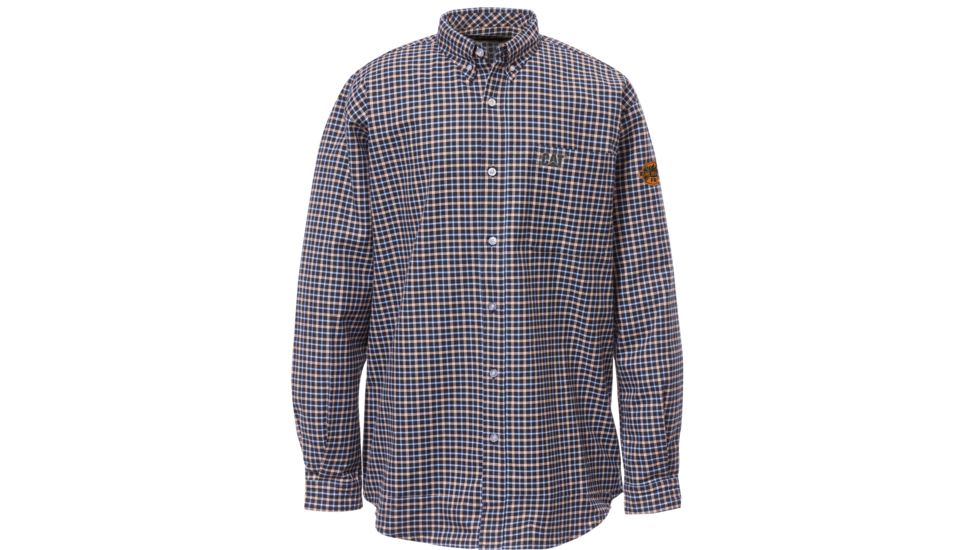 Caterpillar Flame Resistant Plaid Work Shirt, Floyd Plaid, Large 1610003-10667-L